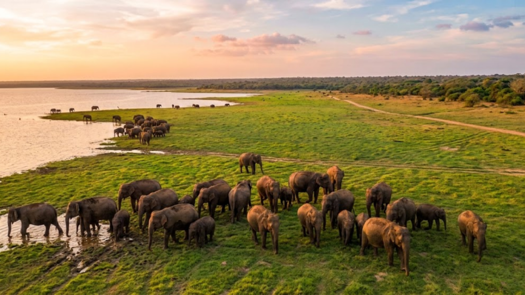 minneriya kaudulla elephant gathering