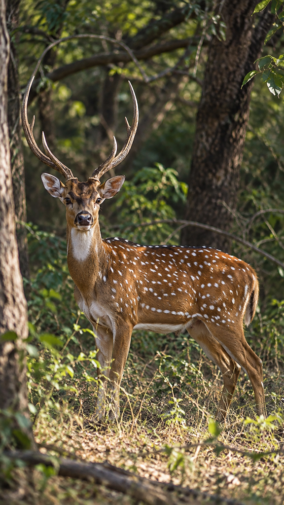 wild deer in wilpattu national park